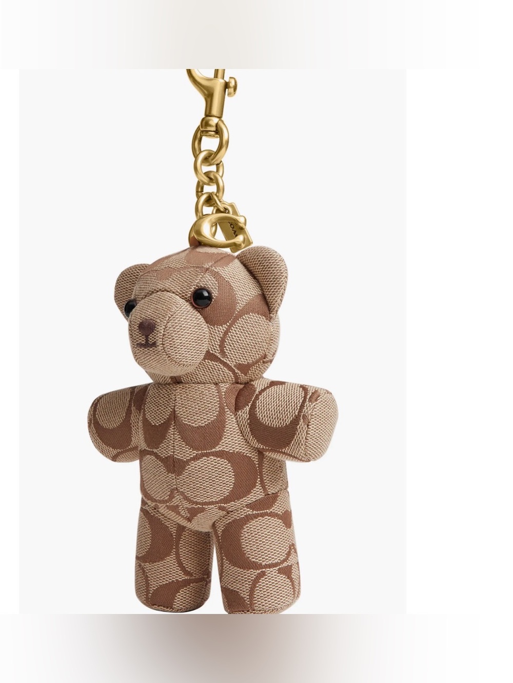 COACH
Signature Jacquard Leather Bear Bag Charm